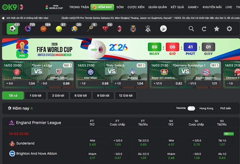 Hướng Dẫn Đọc Tỷ Lệ Kèo OK9 Chi Tiết Cho Người Mới Bắt Đầu